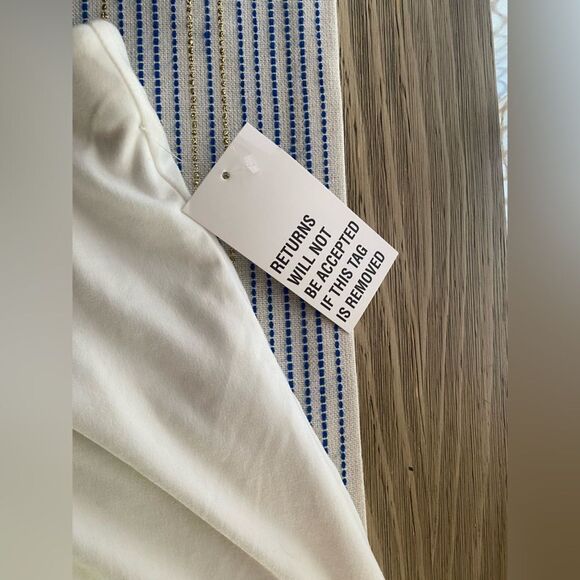 Bumpsuit The Biker Short  Maternity Size Large Ivory White NEW - Picture 8 of 12